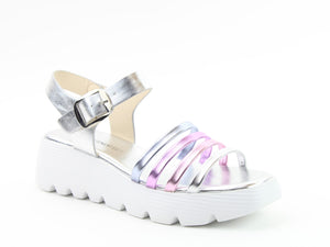 Heavenly Feet Blossom Silver Multi Womens Litesoles Sandals