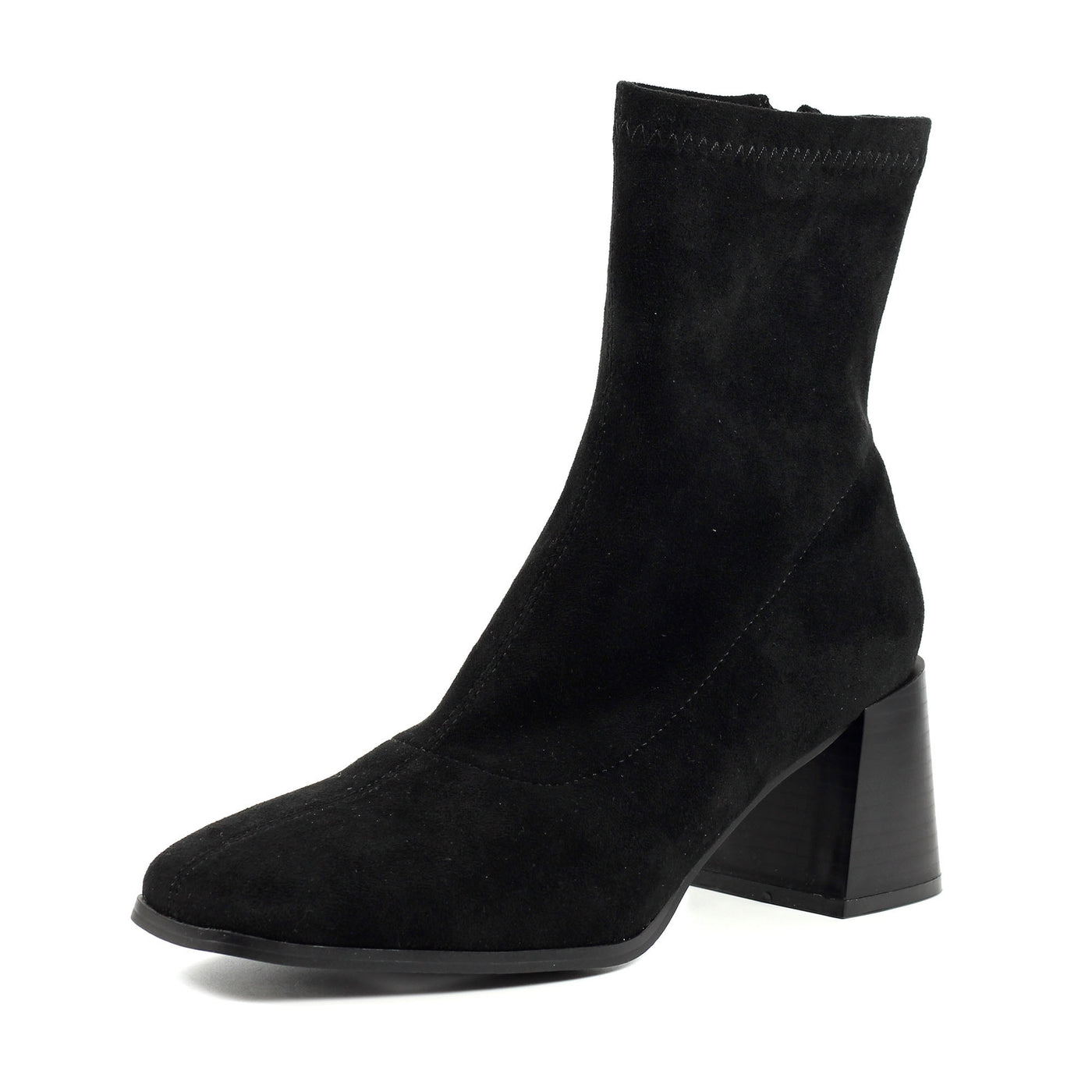 Amethyst Black Suede Block Heel Ankle Boots Discover leather & suede ankle  boots, boots, sandals & trainers at Carl Scarpa.com