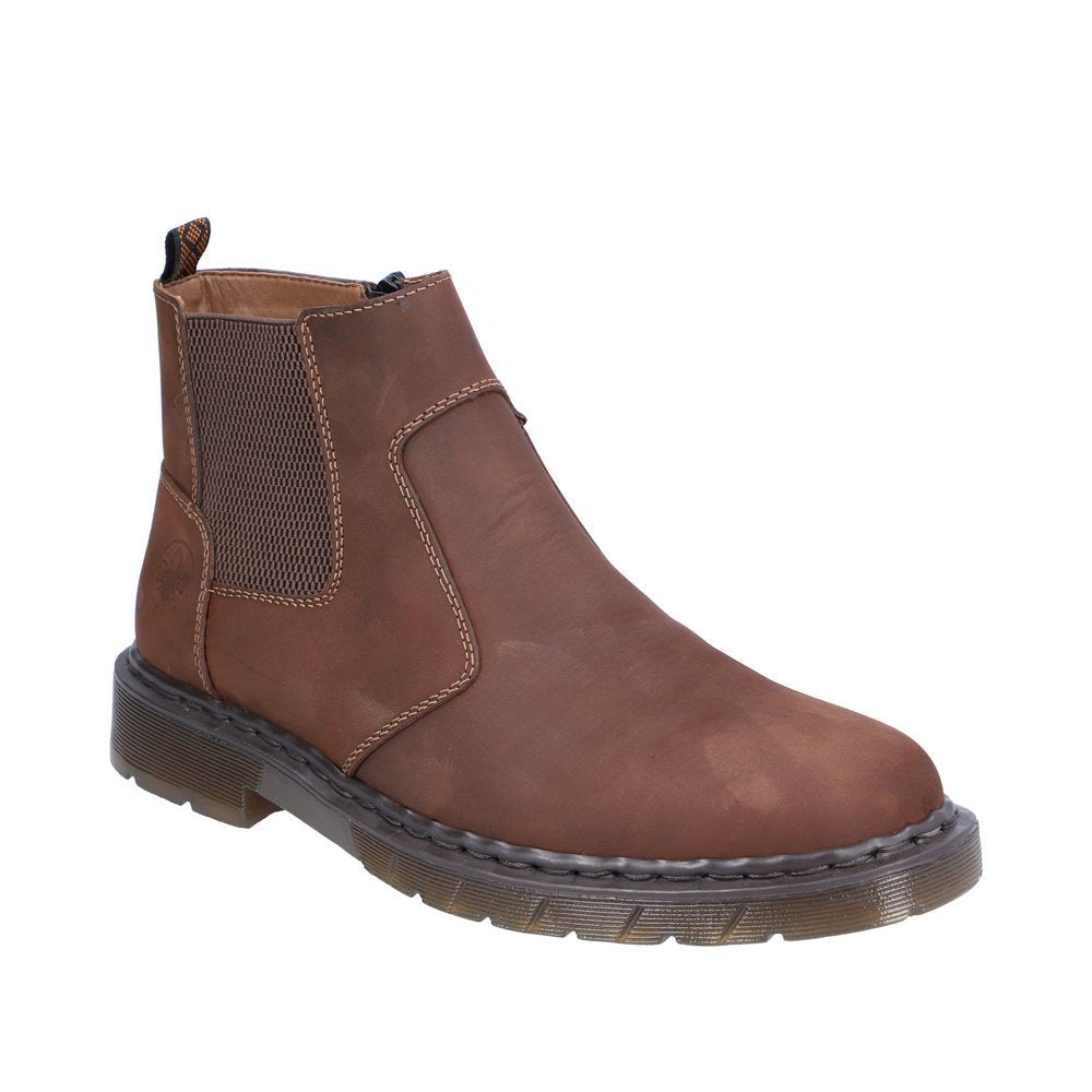 marathon hektar halvleder Rieker 31650-23 Brown Mens Casual Comfort Ankle Boots – The Shoe Centre