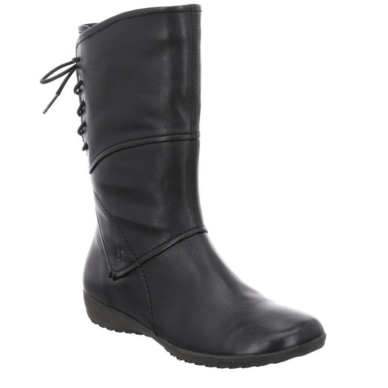 Josef Seibel Naly 07 Schwarz Womens Smart Stylish Comfy Leather Calf Boots