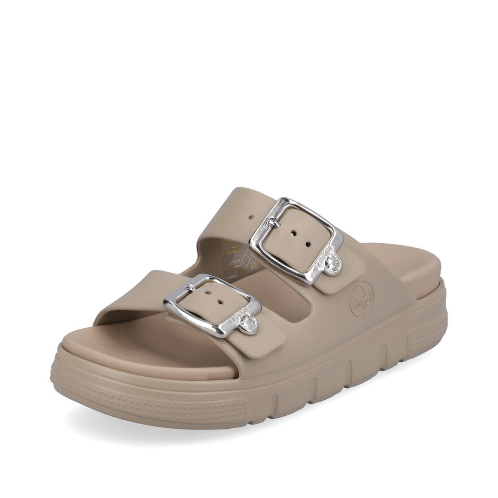 Rieker P2180-60 Beige Womens Casual Comfort Sandals